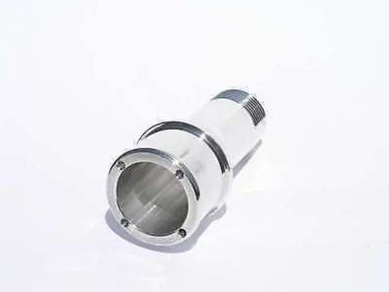 Meziere MZWP2175U Meziere Straight 1" Npt Male to 1-3/4" Long Hose Fitting Polished