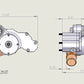 Meziere MZWP333N Meziere LSx Race Electric Water Pump Natural 55 Gpm High Flow