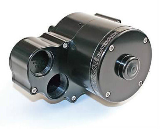 Meziere MZWP362 Meziere Radiator Mount Elec Water Pump 55Gpm Dual Outlet Billet Alloy