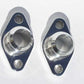 Meziere MZWP8016ANU Block Adapters for Remote Pump System Fits Big Block Chev Polished Finish