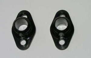 Meziere MZWP8116ANS Meziere Water Pump Port Adapters -16An Male Black Chev SB V8 (pair)