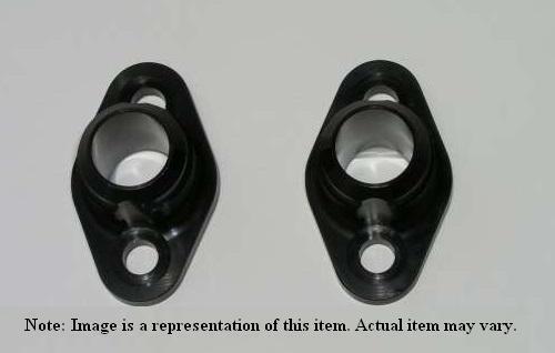 Meziere MZWP8116ANU Meziere Water Pump Port Adapters -16An Male Polished Chev SB V8 (pair)