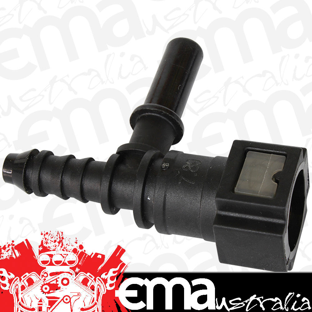 Aeroflow AF49-7003 Push On 5/16" Efi Tee to 5/16" W/Male Efi 5/16" On Side