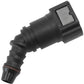 Aeroflow AF49-7011 PUSH ON 3/8" EFI FITTING TO 3/8" / 9.65MM BARB 45 DEGREE