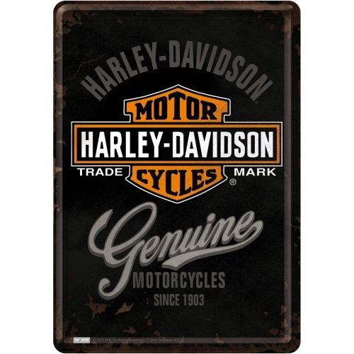 Nostalgic-Art 5110124 Metal Card Harley Genuine