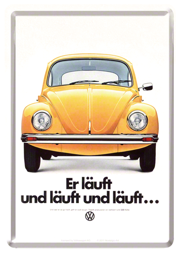 Nostalgic-Art 5110141 Metal Card VW er lauft