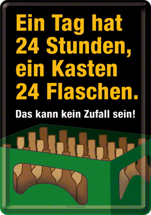 Nostalgic-Art 5110152 Metal Card 24 Stunden