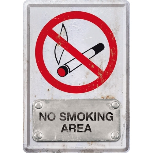 Nostalgic-Art 5110181 Metal Card No Smoking Area