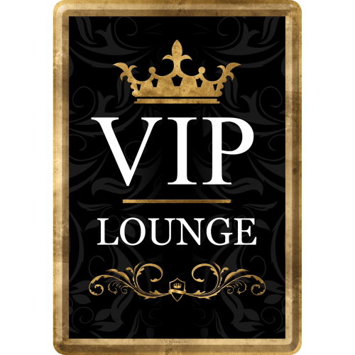 Nostalgic-Art 5110209 Metal Card VIP Lounge