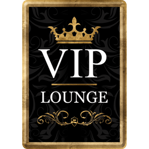 Nostalgic-Art 5110209 Metal Card VIP Lounge