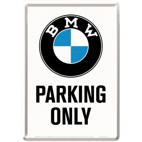 Nostalgic-Art 5110269 Metal Card BMW Parking Only