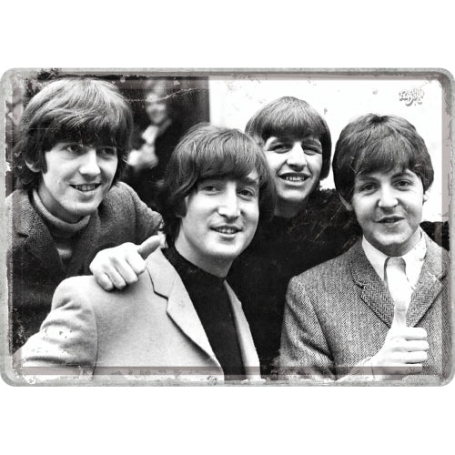 Nostalgic-Art 5110303 Metal Card The Beatles - Happy