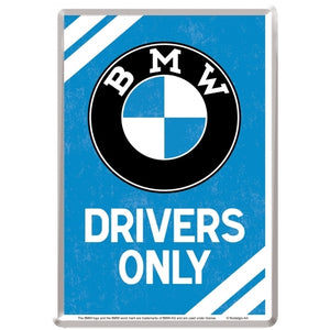 Nostalgic-Art 5110308 Metal Card BMW Drivers Only