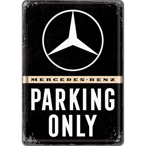 Nostalgic-Art 5110313 Metal Card Mercedes Benz - Parking Only