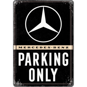 Nostalgic-Art 5110313 Metal Card Mercedes Benz - Parking Only
