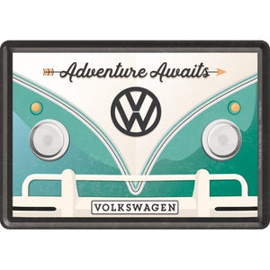 Nostalgic-Art 5110317 Metal Card VW Bulli - Adventure Awaits