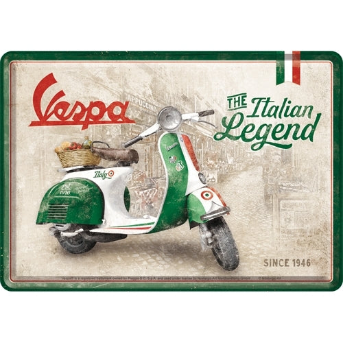 Nostalgic-Art 5110327 Metal Card Vespa - The Italian Legend