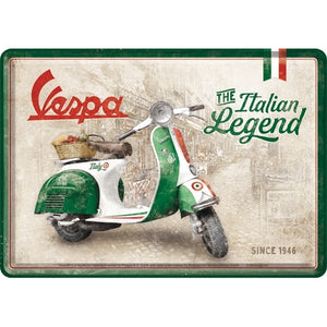 Nostalgic-Art 5110327 Metal Card Vespa - The Italian Legend