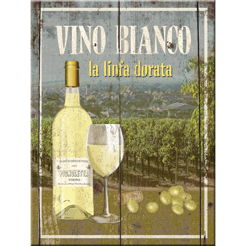 Nostalgic-Art 5114220 Magnet Vino Bianco