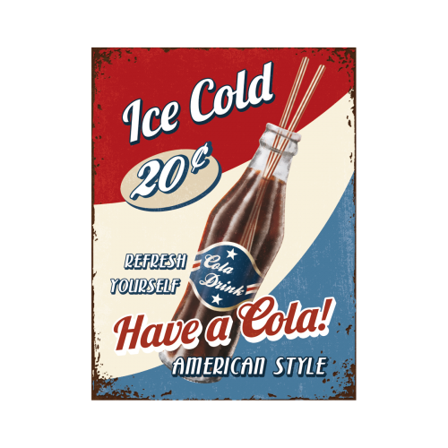 Nostalgic-Art 5114260 Magnet Ice Cold Cola