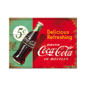 Nostalgic-Art 5114334 Magnet Coke - Refreshing Green