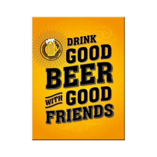 Nostalgic-Art 5114355 Magnet Drink Good Beer