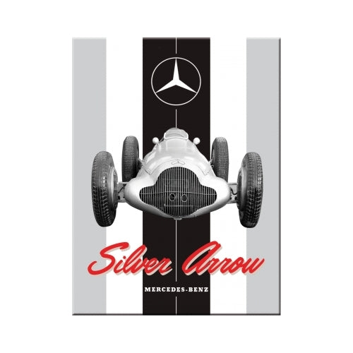 Nostalgic-Art 5114374 Magnet Mercedes-Benz Silver Arrow