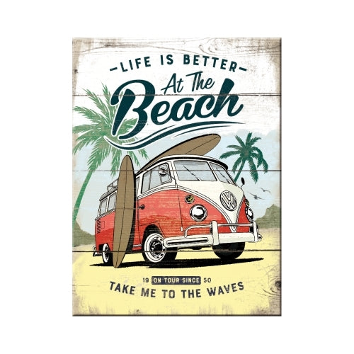 Nostalgic-Art 5114376 Magnet VW Bulli Beach
