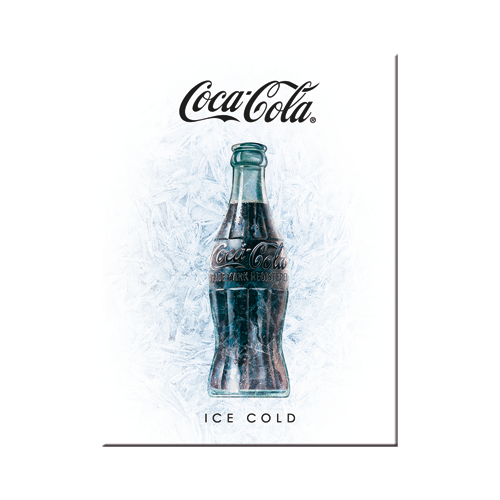 Nostalgic-Art 5114377 Magnet Coca-Cola Ice White