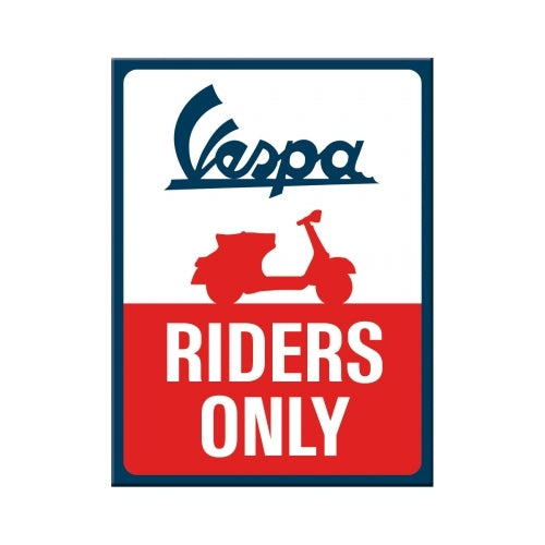 Nostalgic-Art 5114380 Magnet Vespa Riders Only