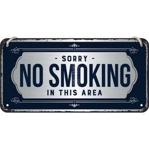 Nostalgic-Art 5128039 Hanging Sign Sorry, No Smoking
