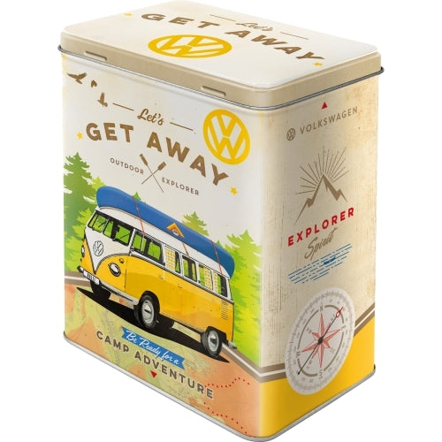 Nostalgic-Art 5130136 Tin Box Large VW Bulli - Let's Get Away