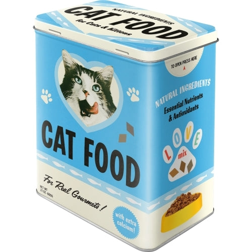Nostalgic-Art 5130143 Tin Box Large Cat Food