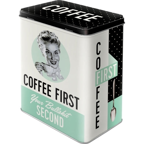 Nostalgic-Art 5130146 Tin Box Large Coffee First