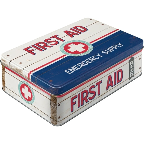 Nostalgic-Art 5130721 Flat Tin First Aid II