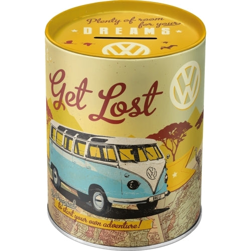 Nostalgic-Art 5131003 Money Box VW Bulli - Let's Get Lost