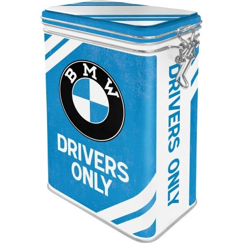 Nostalgic-Art 5131111 Clip Top Tin BMW Drivers Only