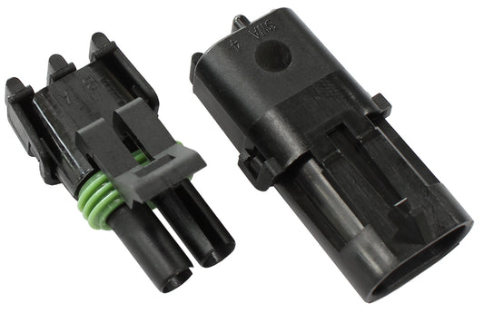 Aeroflow AF49-8502 Weatherpack 2 Pin Connector Male/Female Pins & Seals