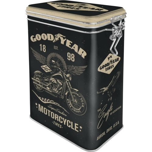 Nostalgic-Art | NA-5131116 | 5131116 Clip Top Tin Goodyear - Motorcycle