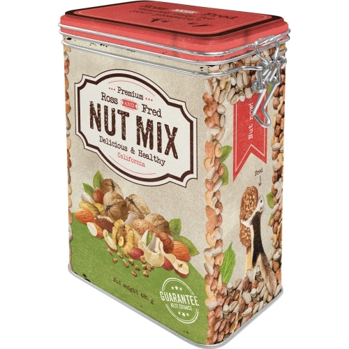 Nostalgic-Art 5131121 Clip Top Tin Nut Mix