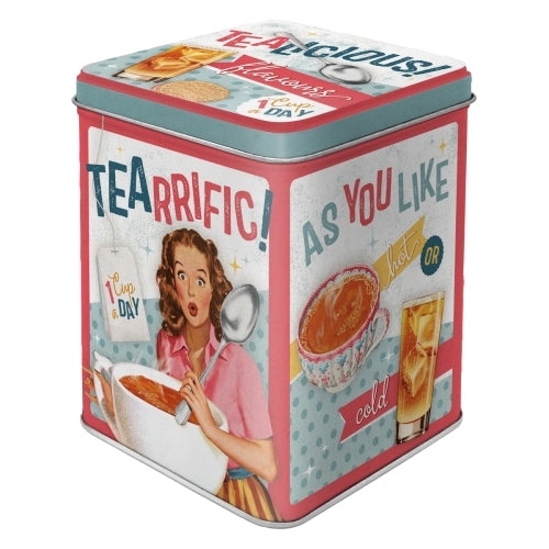 Nostalgic-Art 5131301 Tea Tin Tealicious & Tearrific
