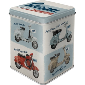 Nostalgic-Art 5131305 Tea Tin Vespa Model Chart