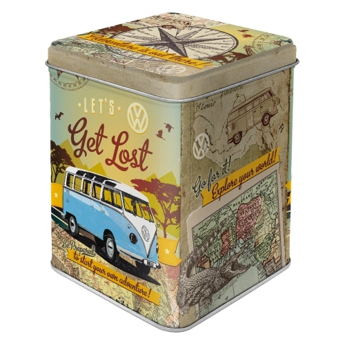 Nostalgic-Art 5131306 Tea Tin VW Bulli - Let's Get Lost