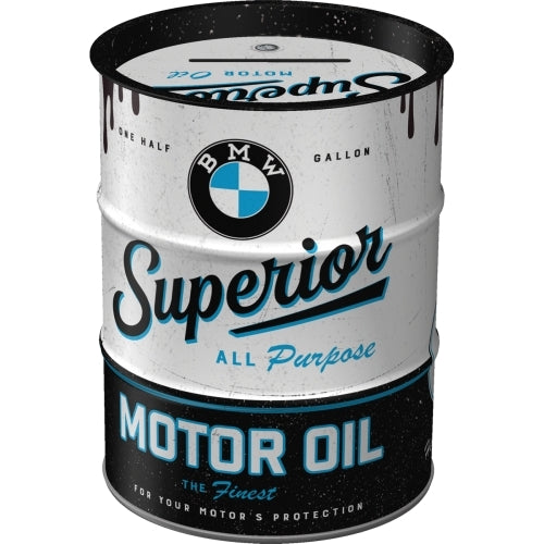 Nostalgic-Art 5131501 Money Box Oil Barrel BMW Motor Oil