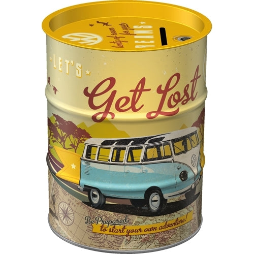 Nostalgic-Art 5131503 Money Box Oil Barrel VW Get Lost