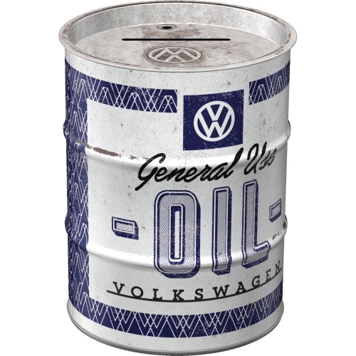 Nostalgic-Art 5131508 Money Box Oil Barrel VW General Use Oil