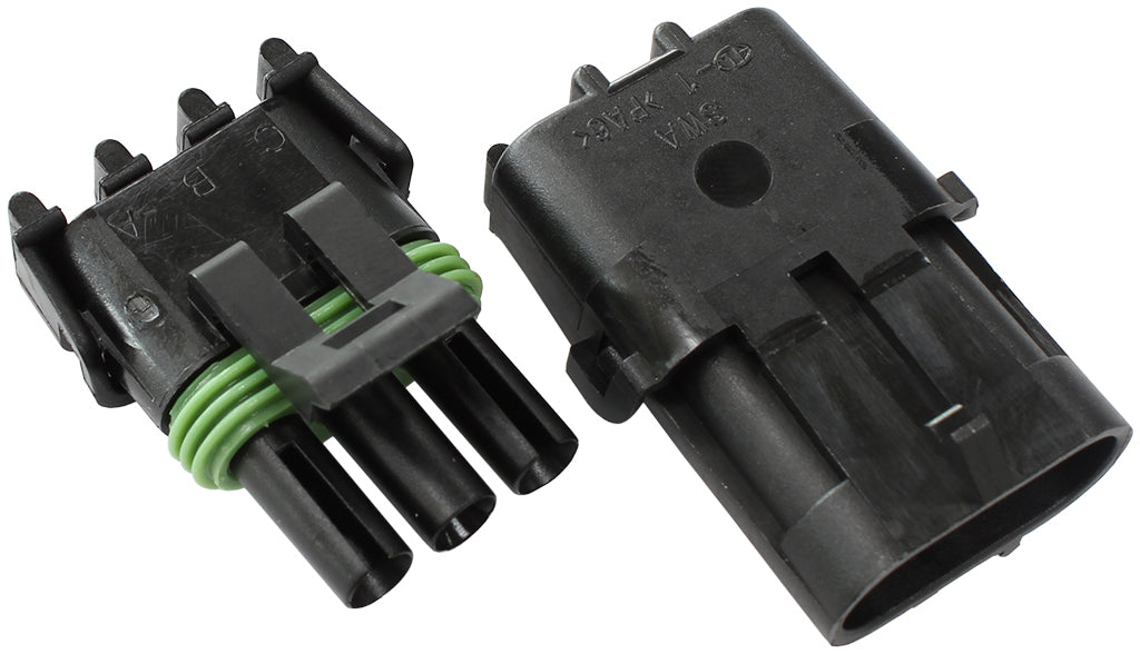 Aeroflow AF49-8503 Weatherpack 3 Pin Connector Male/Female Pins & Seals