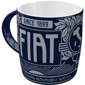 Nostalgic-Art 5143069 Mug Fiat Since 1899 Logo Blue