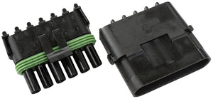 Aeroflow AF49-8506 Weatherpack 6 Pin Connector Male/Female Pins & Seals
