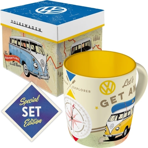 Nostalgic-Art 5143128 Mug and Gift Box Combo Kombi Lets Get Away